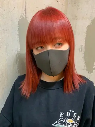 ミディアム カラー 🎀ハイトーン/レイ ヤー/Reina🎀のヘアスタイル