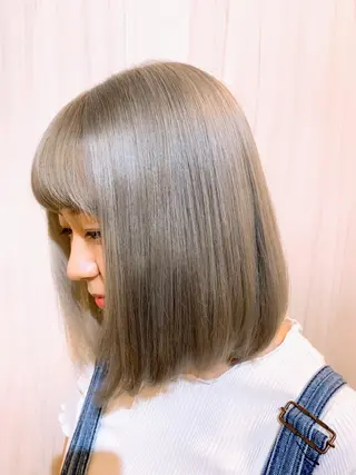 ショート カラー ⭐️柏木皇気ブリーチ ムラ修正/他店直しのヘアスタイル