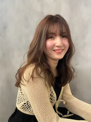 セミロング カラー Grow by NYNY 坂本 理輝のヘアスタイル