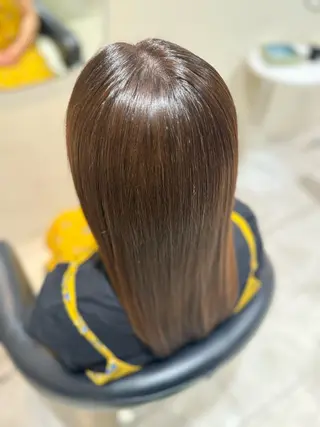 ミディアム カラー パーマ cue所属・mayu/カラー /縮毛矯正/ブリーチのヘアスタイル