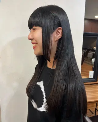 ロング 韓国ヘア 🎀華澄のヘアスタイル