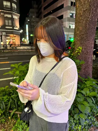 ミディアム カラー ミユル/ ブリーチカラー🎀✨のヘアスタイル