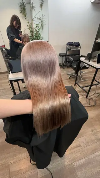 ロング ルスリー大和所属・井上 彩加のヘアスタイル