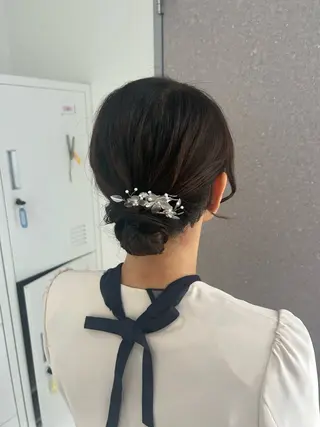 ミディアム ヘアアレンジ rin/艶髪特化/ 暗髪/透明感のヘアスタイル