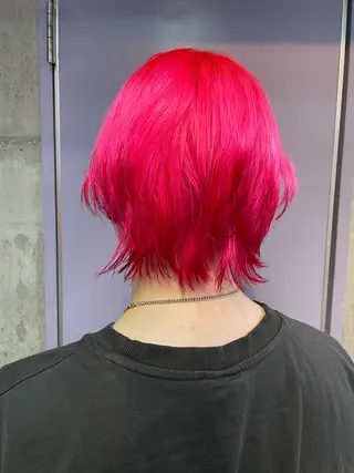 ショート カラー ハイトーン/ブリーチ /ウルフ⛓️MAKIのヘアスタイル