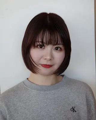 ショート カラー 髪質改善/縮毛矯正/ 透明感カラーYUMAのヘアスタイル