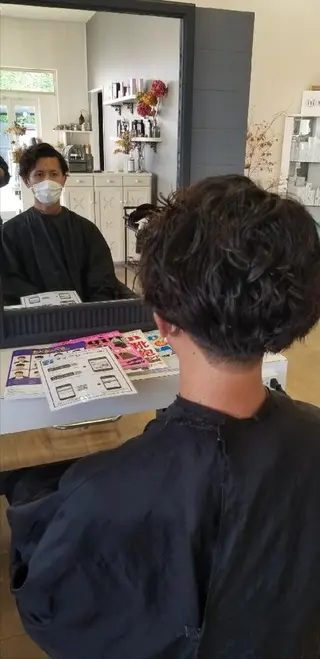 ショート パーマ MaKaNa hair supli 所属・水口 正登のヘアスタイル