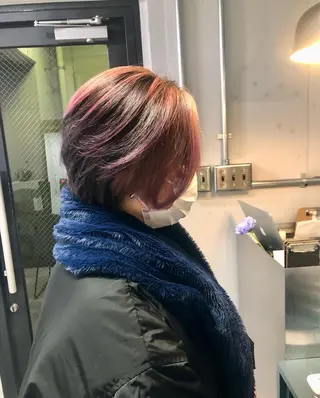 ショート カラー 松下 倫子のヘアスタイル