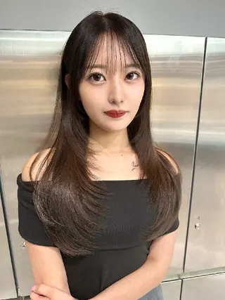 カラー ロング パーマ Lond Mirrorのヘアスタイル