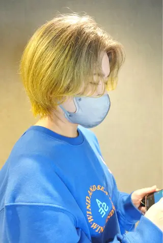 ショート カラー パーマ、ストパー モデル募集、ちはるのヘアスタイル