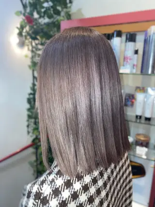 ミディアム ゆぴ☾‪/推しカラー /ハイトーンのヘアスタイル