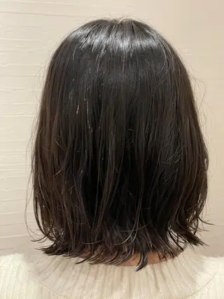 ミディアム 菅野 洸のヘアスタイル