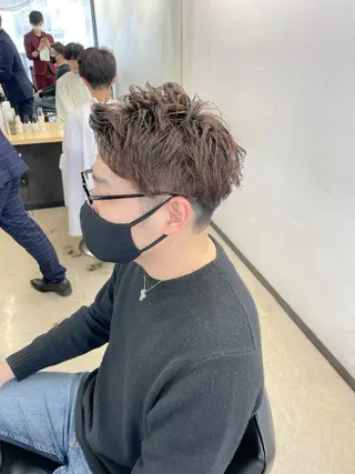 カラー パーマ メンズ Hair Labo NOSH六本松店のヘアスタイル