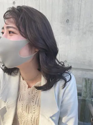 ミディアム カラー モダーン北鎌倉所属・中溝 アカリのヘアスタイル