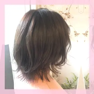 ミディアム カラー plum.所属・🍒前川 🍒のヘアスタイル