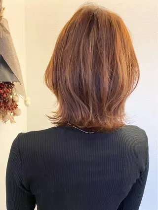 ミディアム カラー 金山/レイヤー カット/Hikariのヘアスタイル