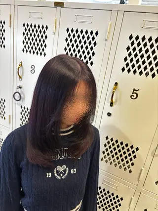 セミロング カットモデル無料 🌙 松本のヘアスタイル