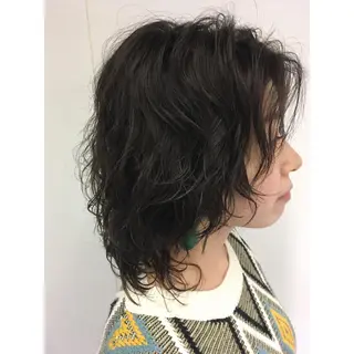 ショート パーマ パーマ特化 フシキサトシのヘアスタイル