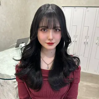 ロング カラー SALOWIN原宿AROA店所属・顔まわり神カット✂︎ 齋藤雄大【原宿】のヘアスタイル