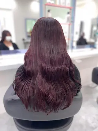 セミロング カラー ヘアアレンジ Ella所属・nana【艶髪】/ レイヤー/縮毛矯正のヘアスタイル