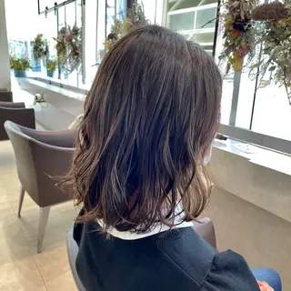 ミディアム パーマ ☆Lolonois 森ノ宮《KOKU》☆のヘアスタイル