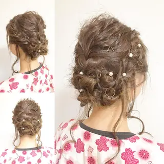 ミディアム ヘアアレンジ ＊ asukaのヘアスタイル