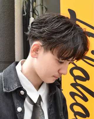 ショート パーマ FREAK BARBER SHOP河原町三条店所属・本多 伸丞のヘアスタイル