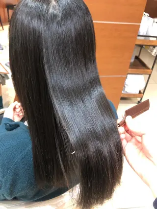 ロング コテ巻き風パーマ/ 髪質改善/河島恭平のヘアスタイル