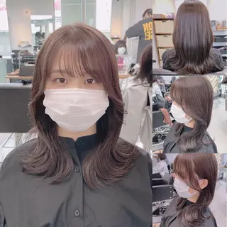 ミディアム 【愛され小顔カット】 YOSHIKIヘアのヘアスタイル