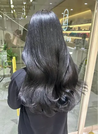 ロング カラー 🇰🇷韓国スタイル /束間まつげ🎀ミキのヘアスタイル