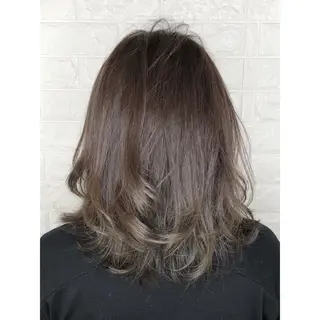 ミディアム カラー KIZU 髪質改善 オカルト怪談のヘアスタイル