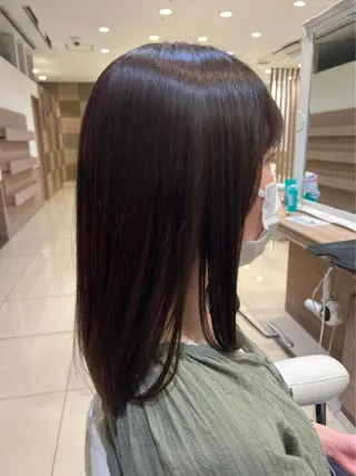 ミディアム カラー SVTオタク美容師 ねねのヘアスタイル