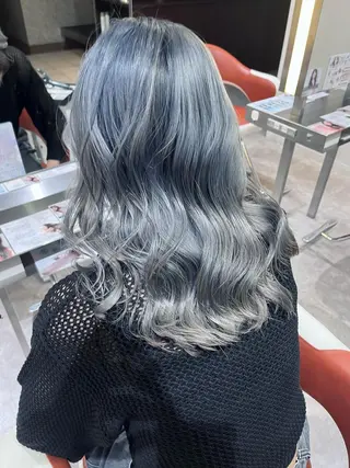 セミロング _WHITE難波店[アンダーバーホワイト]所属・艶カラー/髪質改善 /韓国風/中村嘉秀のヘアスタイル