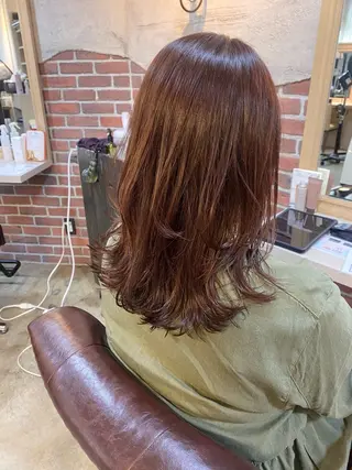 セミロング カラー tocolaso 柏所属・根本 瑠実のヘアスタイル