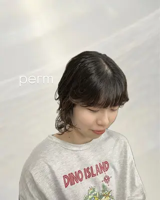 ショート INORI|艶カラ ー|フェイスレイヤーのヘアスタイル