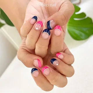 ミディアム ネイル hiroko nailのネイルデザイン