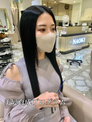 ロング カラー パーマ ヘアアレンジ メンズ キッズ ネイル マツエク・マツパ アイブロウ 《褒められる》 透明感カラー/小嶋のヘアスタイル