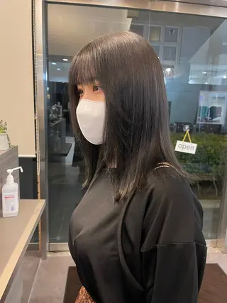 ミディアム 透明感カラー/艶髪 💎🐇uraraのヘアスタイル