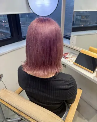 ミディアム カラー ai 梅田/暖色カラーのヘアスタイル