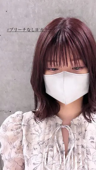 セミロング カラー shizuna/天神 /メンズ/ボブのヘアスタイル