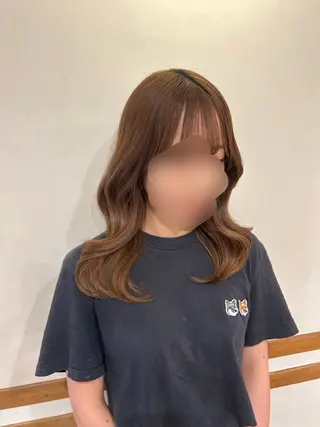 ミディアム カラー ROSSO 川口店 木村 舞衣のヘアスタイル