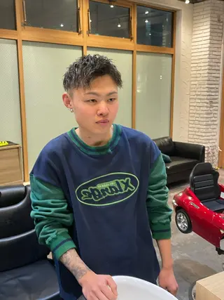 ショート メンズ smilehair国分寺店所属・💈barber 中根 龍星のヘアスタイル