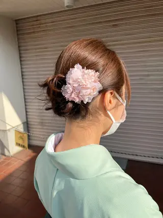 ミディアム ウスイマイコ カット/ケアカラーのヘアスタイル