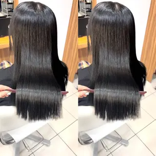 ロング パーマ 白髪ぼかし￤中央林間 ￤柳川拓哉のヘアスタイル