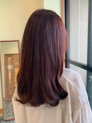 セミロング カラー yuri🌼 NUMBER 天王寺のヘアスタイル