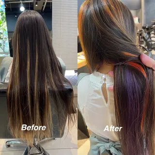 ロング カラー daiki 原宿のヘアスタイル