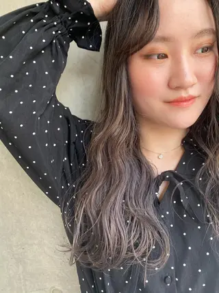 ロング カラー ダブルカラー ブリーチ/kaitoのヘアスタイル