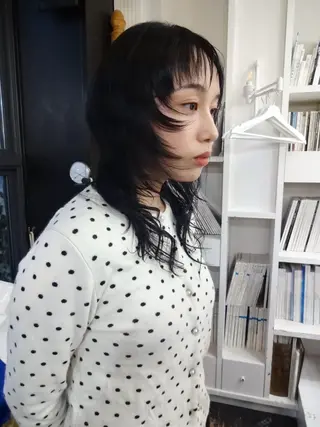 セミロング カラー 太田 妃香/岡崎美容室のヘアスタイル