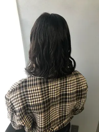 ミディアム パーマ ロングパーマ木村 ボブパーマのヘアスタイル