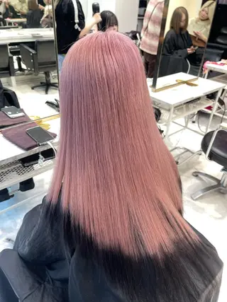 ロング カラー TENSHO ハイトーンレイヤーのヘアスタイル